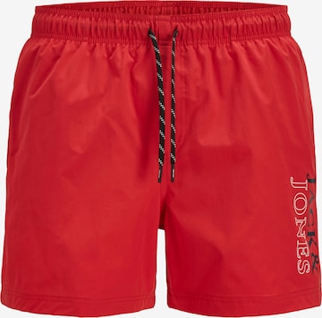 Jack & Jones Junior Board Shorts 'JPSTMaui' in Red: front