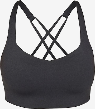 Girlfriend Collective Bralette Sports Bra 'Float Riley Sweetheart' in Black: front