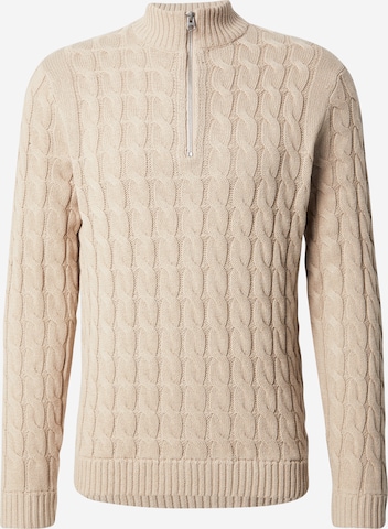 Only & Sons Sweater 'ONSKICKER' in Beige: front