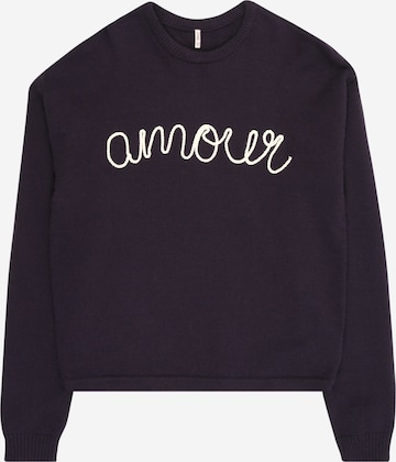 ONLY GIRLS Sweater 'KOGKatia' in Blue: front