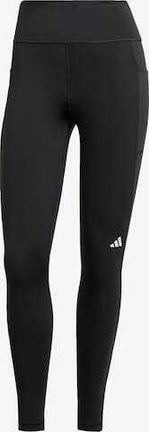 ADIDAS PERFORMANCE Skinny Workout Pants 'Own The Run' in Black: front