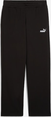 PUMA Loose fit Workout Pants 'ESS No. 1' in Black: front