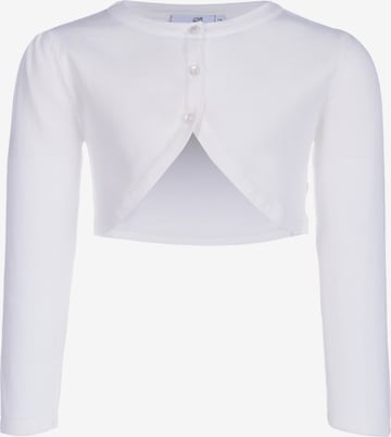 happy girls Knit Cardigan in White: front